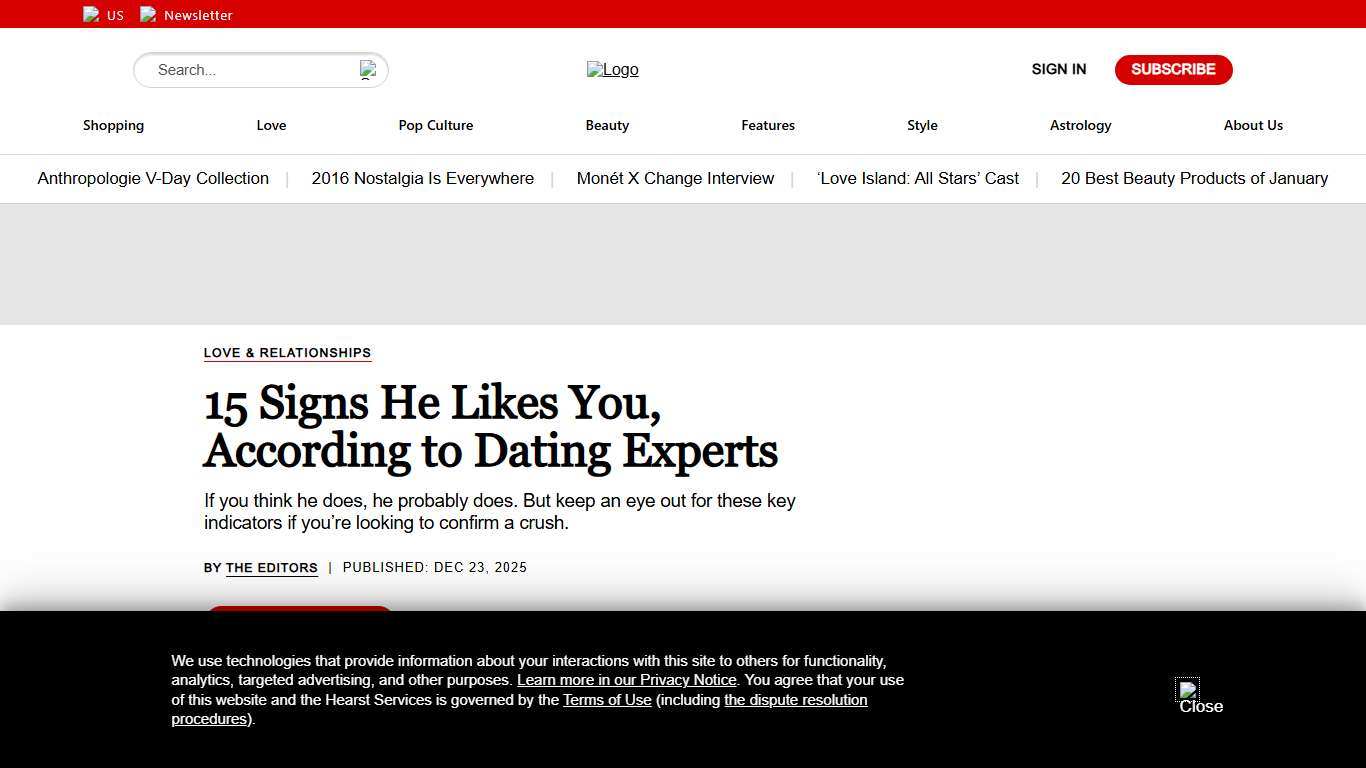 15 Signs a Guy Likes You, According to Experts